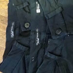 Lee curvy fit trouser short platinum label black sz4